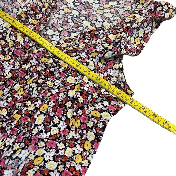 Sanctuary Clementine Ruffle Rayon Floral Print Blouse Size Small - Picture 8 of 12